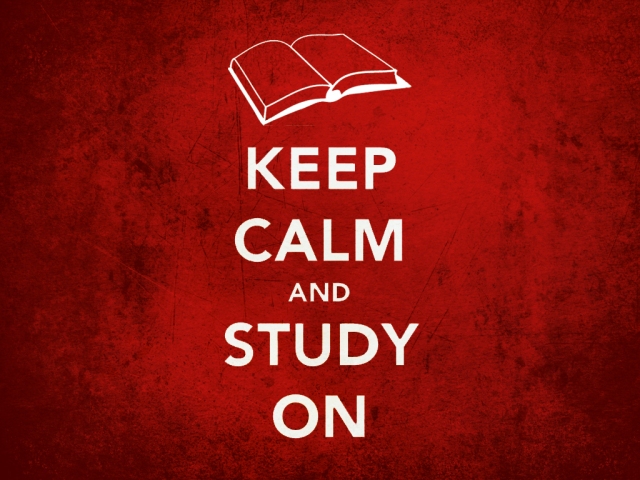 meme keep calm study on poster